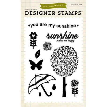 Szilikonbélyegző , Designer Stamp / Spring You are my SunshINE (1 db)