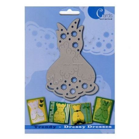 Kézi Domborító sablon , Cards Unlimited / Trendy - Dressy Dresses  (1 csomag)