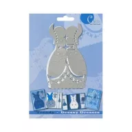   Kézi Domborító sablon , Cards Unlimited / Trendy - Dressy Dresses 2 (1 csomag)