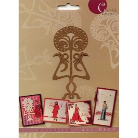 Kézi Domborító sablon , Cards Unlimited / Classic - Art Deco 3 (1 csomag)