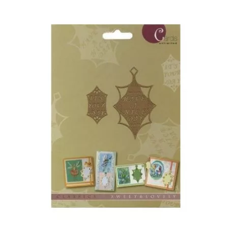 Kézi Domborító sablon , Cards Unlimited / Classic - Sweet & Lovely (1 csomag)