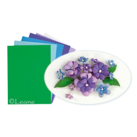 Habgumi készlet - virágkészítéshez 254063, Flower Foam / Set 2 Blue – Violet Colours -  (6 db)