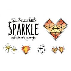   SIZZIX vágósablon bélyegzővel 662683, Framelits / Sparkle (1 db)