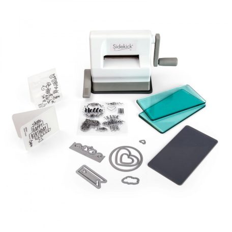 Mini Vágó- és Domborítógép 661770, Sizzix Sidekick / Starter Kit (White & Gray) - (1 csomag)