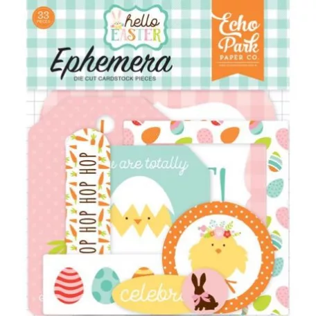 Papírmotívum / Kivágat , Hello Easter / Ephemera (1 csomag)