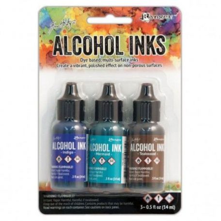 Alcohol Ink készlet , Tim Holtz® Alcohol Ink / mariner -  (3 db)