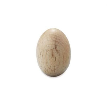 Fatojás 30*40 mm, Wood egg / Natúr -  (1 db)
