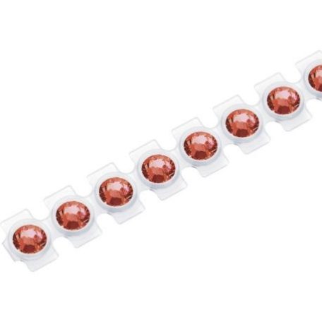Swarovski kristály utántöltő - papírhoz SS10, Light siam / Piros / easyCrystal (1 csomag)