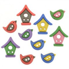 Formagomok , Creative Buttons / Bird neighborhood (1 csomag)