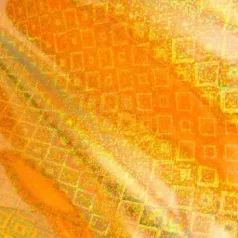   Hőre aktiváló fólia 12.5 cm * 5 m , GoPress and Foil  / Gold Iridescent Square Pattern - Heat Activated Foil (1 db)