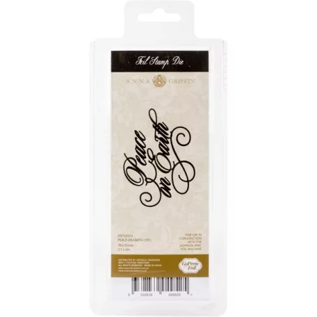 Klisé , GoPress and Foil  / Peace on Earth - Anna Griffin Foil Stamp (1 db)
