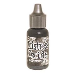   Ranger Distress Oxide Tintapárna Utántöltő - Black Soot - Tim Holtz Oxide Re-Inker (1 db)