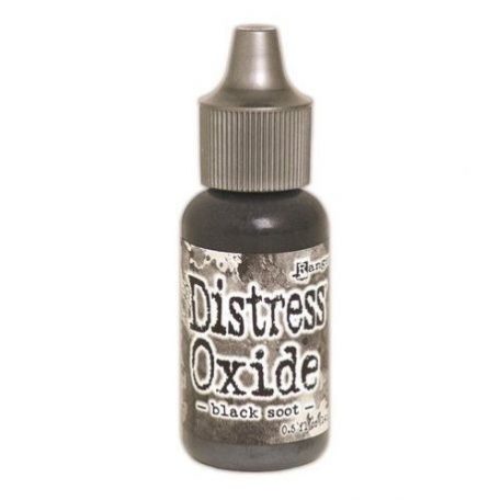 Ranger Distress Oxide Tintapárna Utántöltő - Black Soot - Tim Holtz Oxide Re-Inker (1 db)