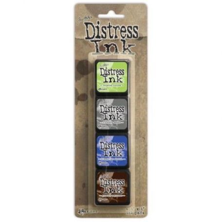 Mini Bélyegzőpárna készlet , Distress Mini Ink / Tim Holtz - Kit 14 (4 db)