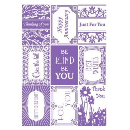A4 Óriás Dombornyomó Mappa C0723621, Embossing Folder / Sayings - Cherish Me Collection (1 db)