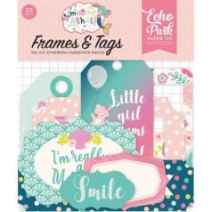   Papírmotívum / Kivágat , Imagine That Girl / Ephemera - Frames & Tags  (1 csomag)