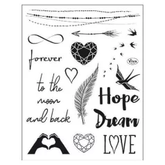 Szilikonbélyegző , Clear Stamps / Forever -  (1 csomag)