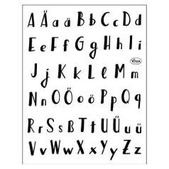   Szilikonbélyegző , Clear Stamps / Lettering Alphabet -  (1 csomag)