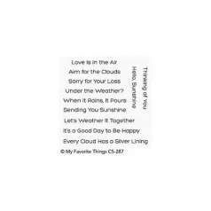   Szilikonbélyegző CS-287, Clear Stamps / Aim for the Clouds -  (1 csomag)