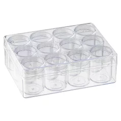   Tárolódoboz készlet - 12 db átlátszó tégellyel / Storage Boxes (12+1 db)