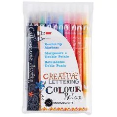   Kalligráfia filc készet , Calligraphy / Callicreative Double-tip Markers (1 csomag)