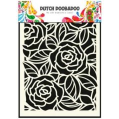  Dutch Doobadoo Stencil A5 - Big Roses - Nagy rózsák - Dutch Mask Art (1 db)