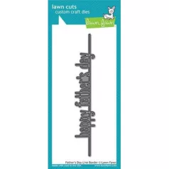   Vágósablon LF1708, Custom Craft Die / Father's Day Line Border  (1 csomag)