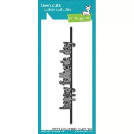 Vágósablon LF1708, Custom Craft Die / Father's Day Line Border  (1 csomag)