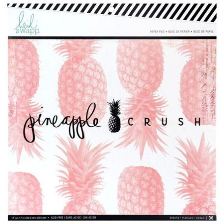 Papírkészlet , Pineapple Crush / Paper Pad 12x12 - (36 lap) -  (1 csomag)