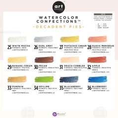   Art Philosophy akvarell festék készlet - Decadent Pies - Watercolor Confections (12 szín)