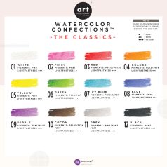   Art Philosophy akvarell festék készlet - The Classics - Watercolor Confections (12 szín)