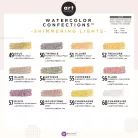 Art Philosophy akvarell festék készlet - Shimmering Lights - Watercolor Confections (12 szín)
