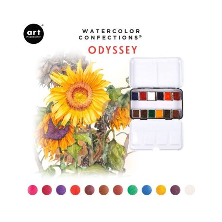 Art Philosophy akvarell festék készlet - Odyssey - Watercolor Confections (12 szín)