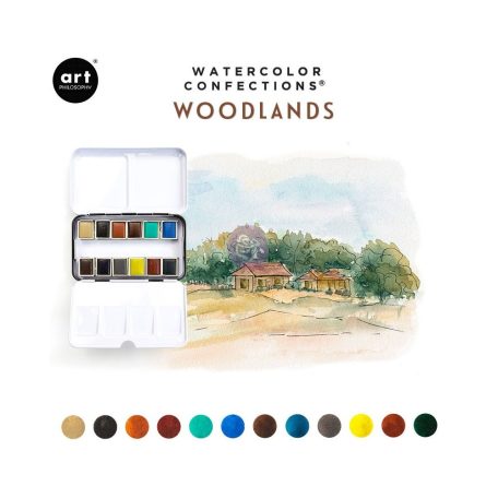 Art Philosophy akvarell festék készlet - Woodlands - Watercolor Confections (12 szín)