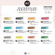   Art Philosophy akvarell festék készlet - Woodlands - Watercolor Confections (12 szín)