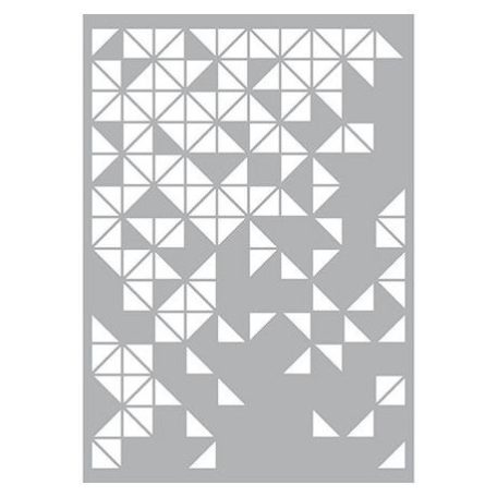 Stencil A4, Stencil / Pattern Triangles -  (1 db)