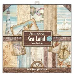   Stamperia Scrapbook papírkészlet 12" (30 cm) - Sea Land - Paper Pack (10 ív)