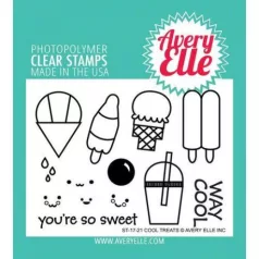   Szilikonbélyegző AE1721, Avery Elle Clear Stamp Set / Cool Treats (1 csomag)