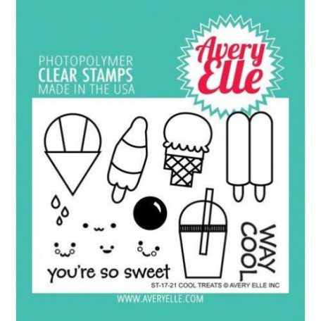 Szilikonbélyegző AE1721, Avery Elle Clear Stamp Set / Cool Treats (1 csomag)