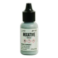   Mixative , Alcohol Ink / Silver Metallic Mixative - Tim Holtz®  (15 ml)