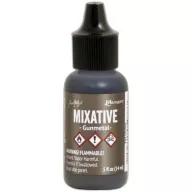 Mixative , Alcohol Ink / Gunmetal - Tim Holtz®  (15 ml)