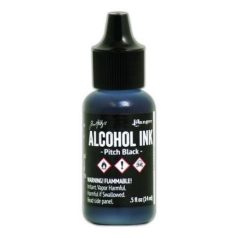   Ranger Alkoholos tinta Pitch Black Tim Holtz Alcohol Ink (14 ml)