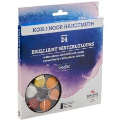   Koh-I-Noor Anilinky Akvarellfesték készlet - 24 db - Brilliant Water Colours (1 csomag)