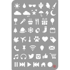 Stencil Bullet Journal / Icons (1 db)