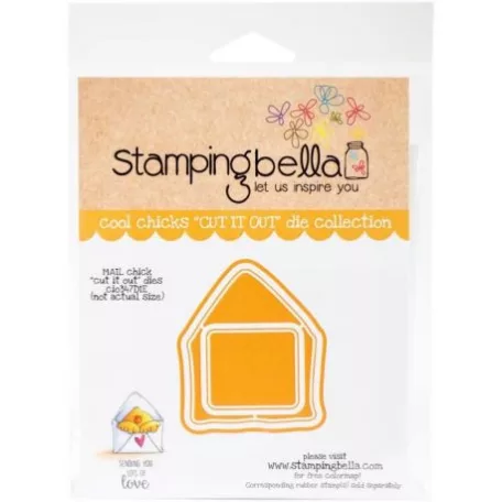 Vágósablon, bélyegzőhöz CIO347, Stamping Bella Cut It Out Dies / Mail Chick (1 csomag)
