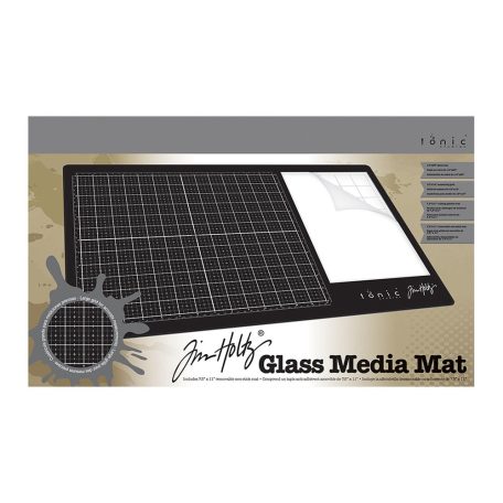 Üveg vágóalátét , Media Mat / Tim Holtz glass media mat -  (1 db)
