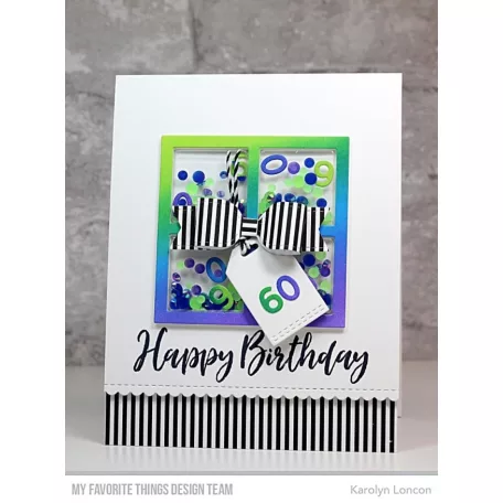 Vágósablon MFT-1364, Die-Namics / Gift Shaker Window & Frame (1 csomag)