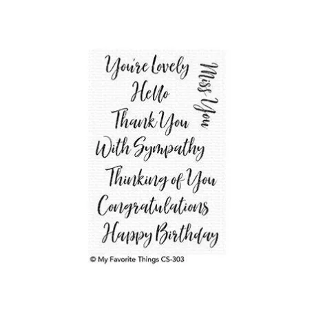 Szilikonbélyegző CS-303, Clear Stamps / Brushstroke Expressions (1 csomag)