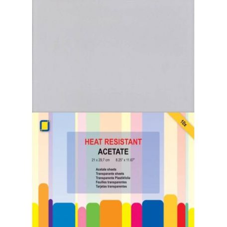 Átlátszó műanyag lap A4, Acetate / Heat resistant -  (10 db)