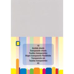   Átlátszó műanyag lap A5 Acetátlap / Acetate Sheets (10 db)
